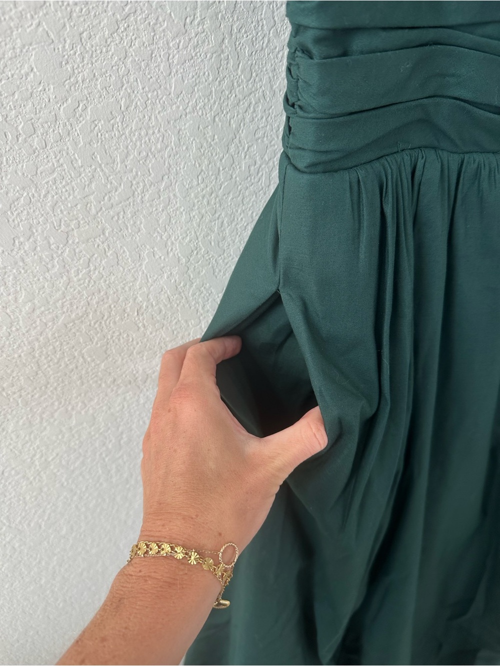 Reformation Kastoria Maxi Dress in Forest Green SZ US 4 - Picture 6 of 10